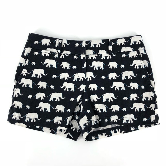 LOFT Pants - 🛍 Loft Elephant Print Linen Shorts